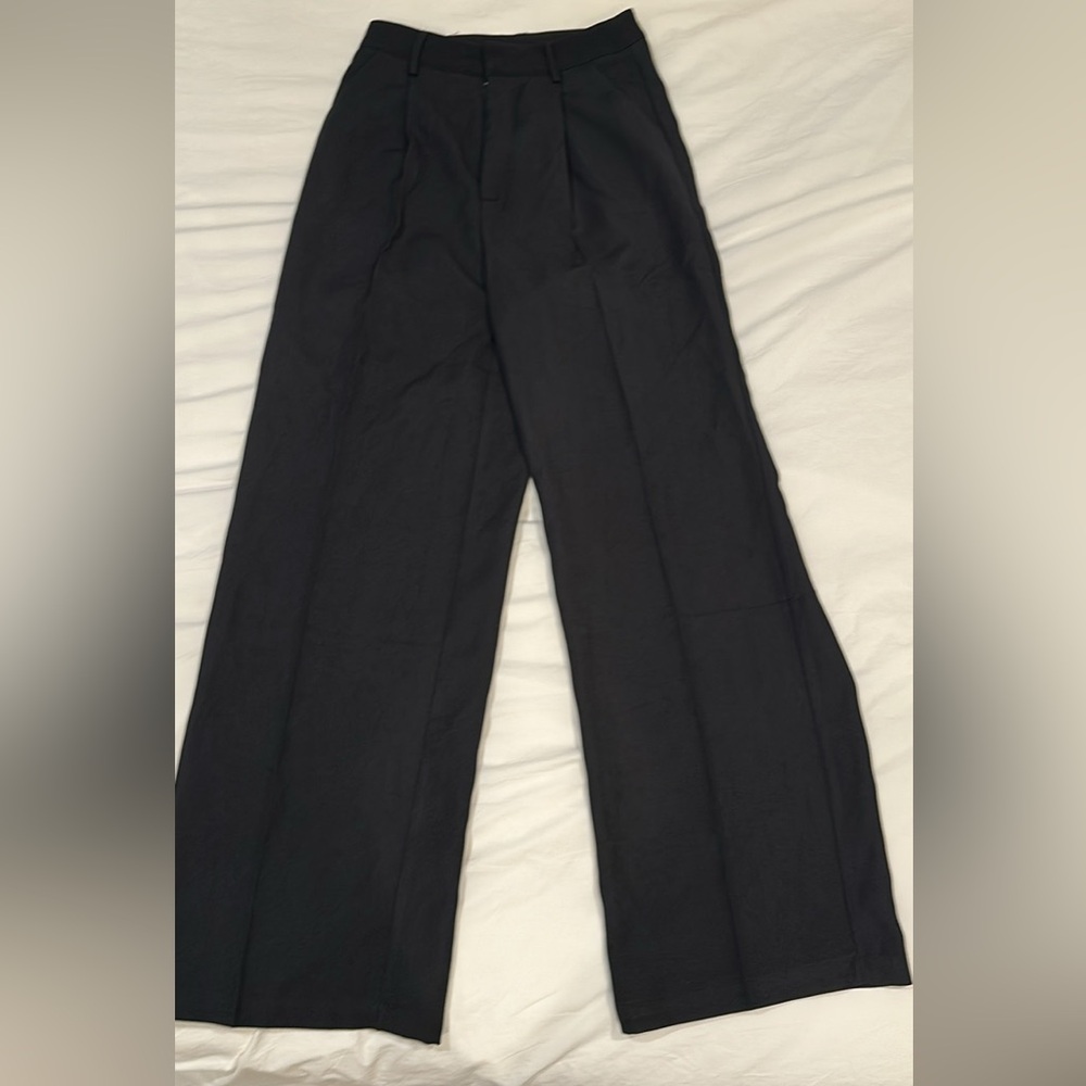 Black Wide-Leg high waisted women’s Pants